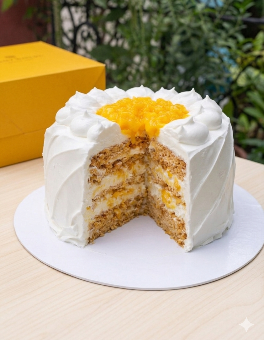 Leona’s Mango Sans Rival Cake